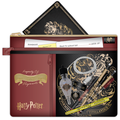 Harry Potter Multi Pocket Study Wallet - Hogwarts Crest