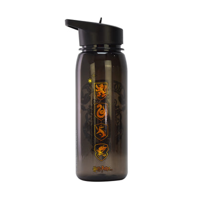 Harry Potter Flip Top Straw Water Bottle - Colourful Crest