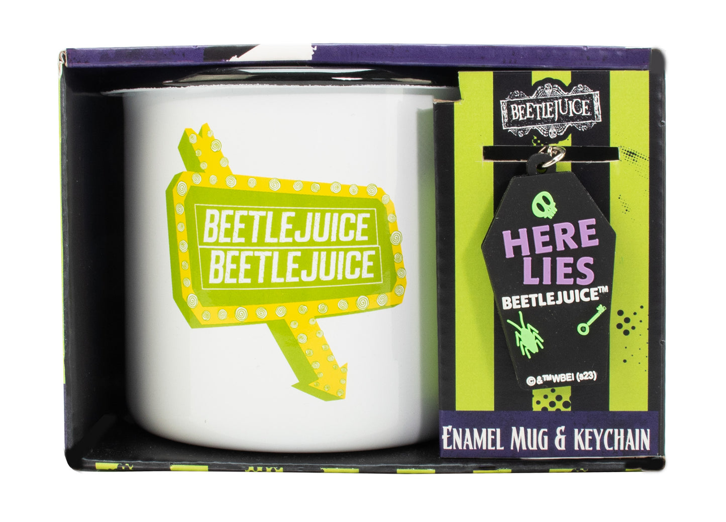 Beetlejuice Enamel Mug & Keyring