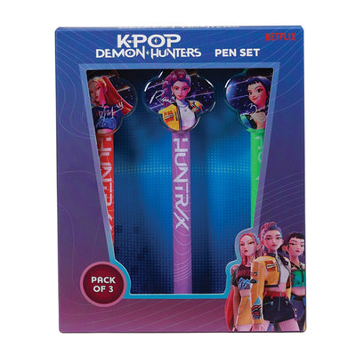 K-Pop Demon Hunters 3 Pen Set - Acrylic Clip Charms