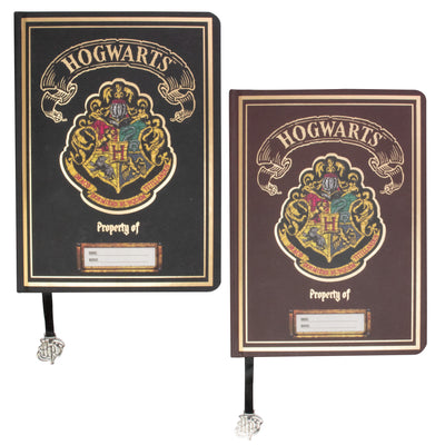 Harry Potter A5 Chunky Notebook - Black + Burgundy