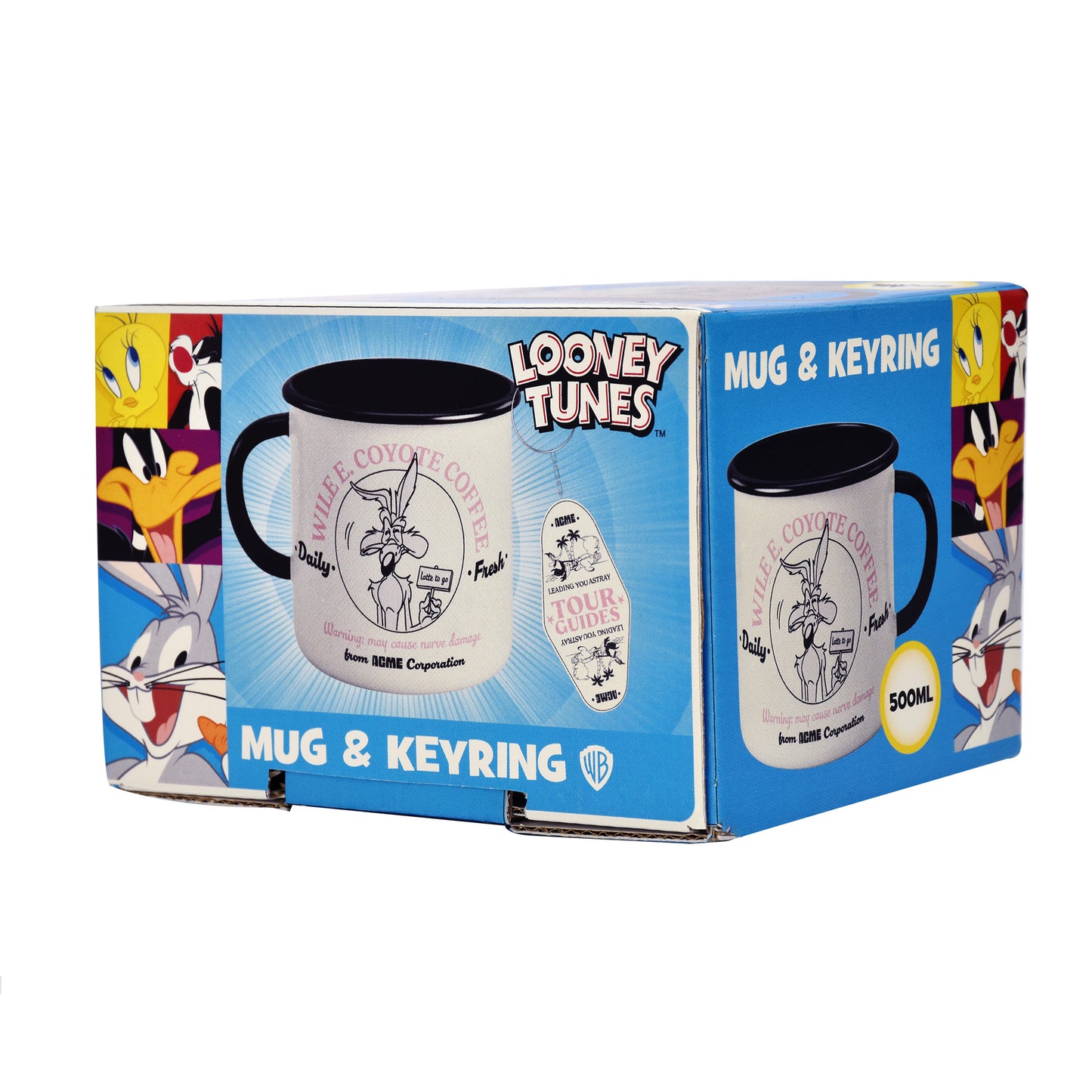 Looney Tunes Enamel Mug & Keyring