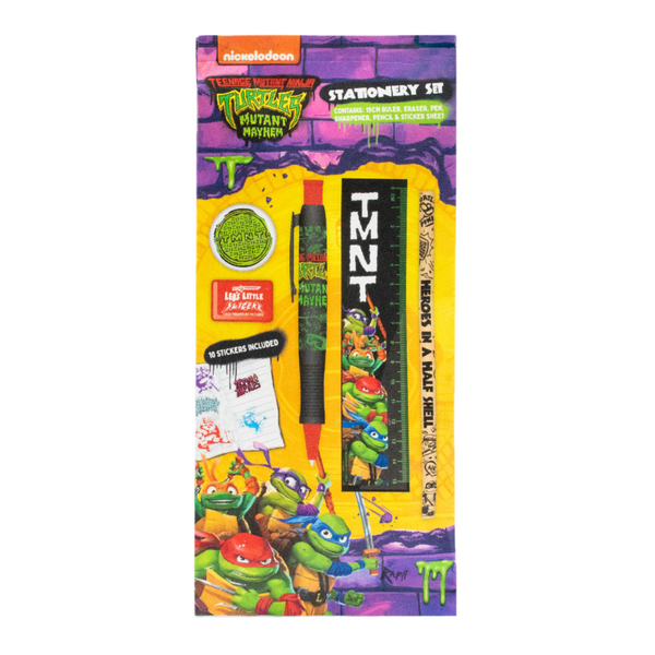 Turtles Mutant Mayhem 5 Piece Stationery Set Wholesale Store Blue