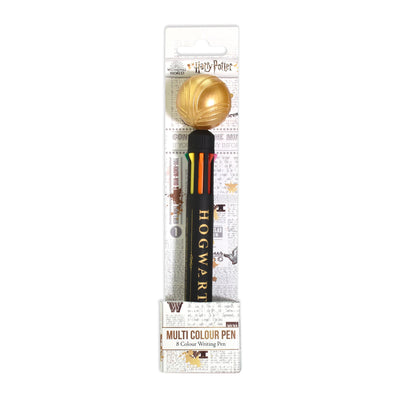 Harry Potter 8 Colour Pen with Golden Snitch Topper