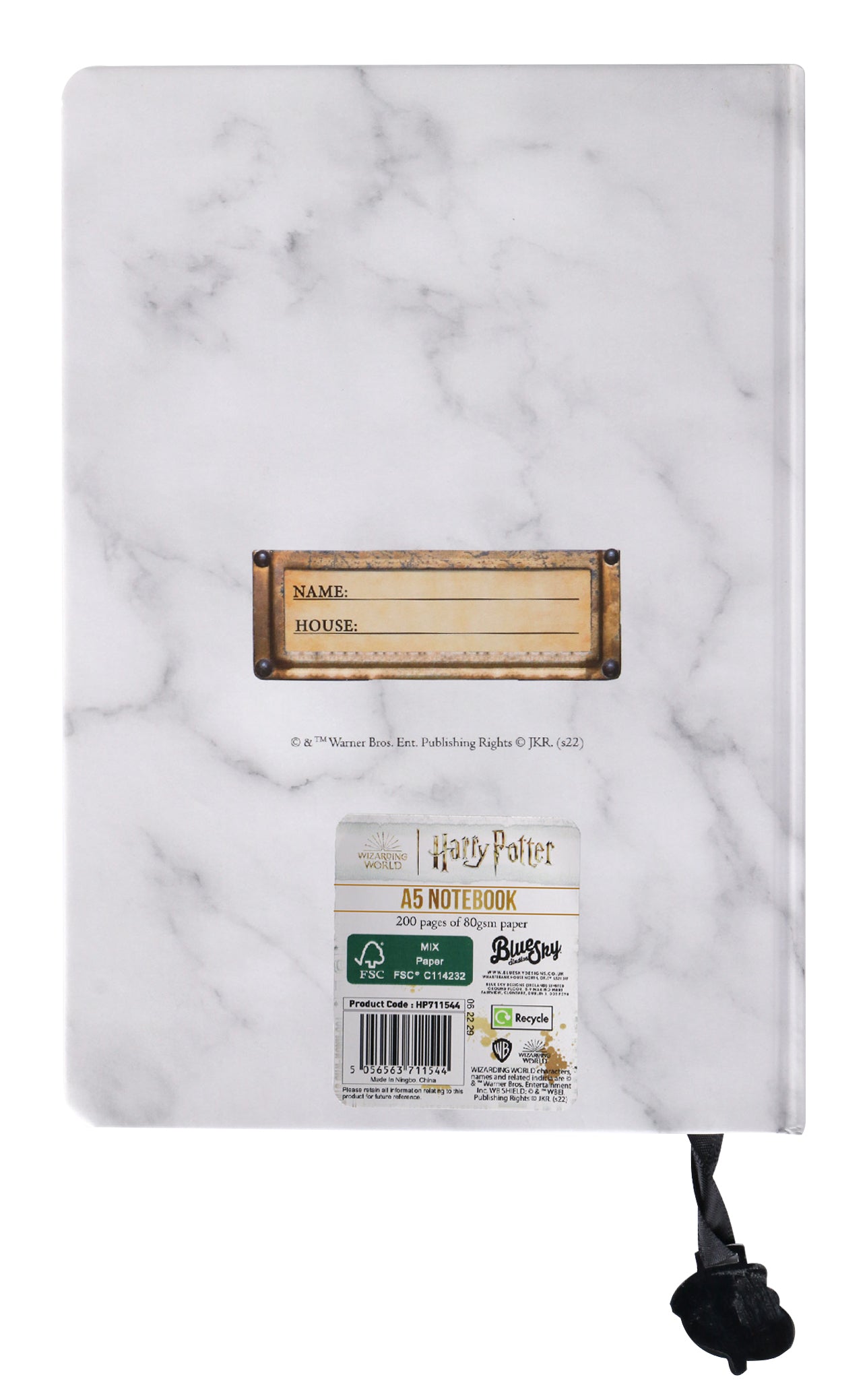 Harry Potter A5 Chunky Notebook Marble (FSC)