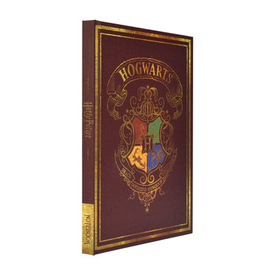 Harry Potter A5 Casebound Notebook Burgundy - Colourful Crest